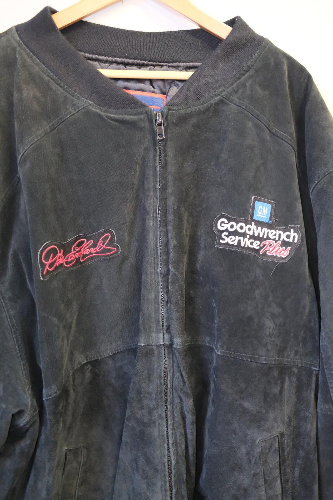 Jeff Hamilton 90s Jeff Hamilton Pro Sport Dale Earnhardt #3 Suede Jacket Size 3XL / US 20-22 - 3 Thumbnail
