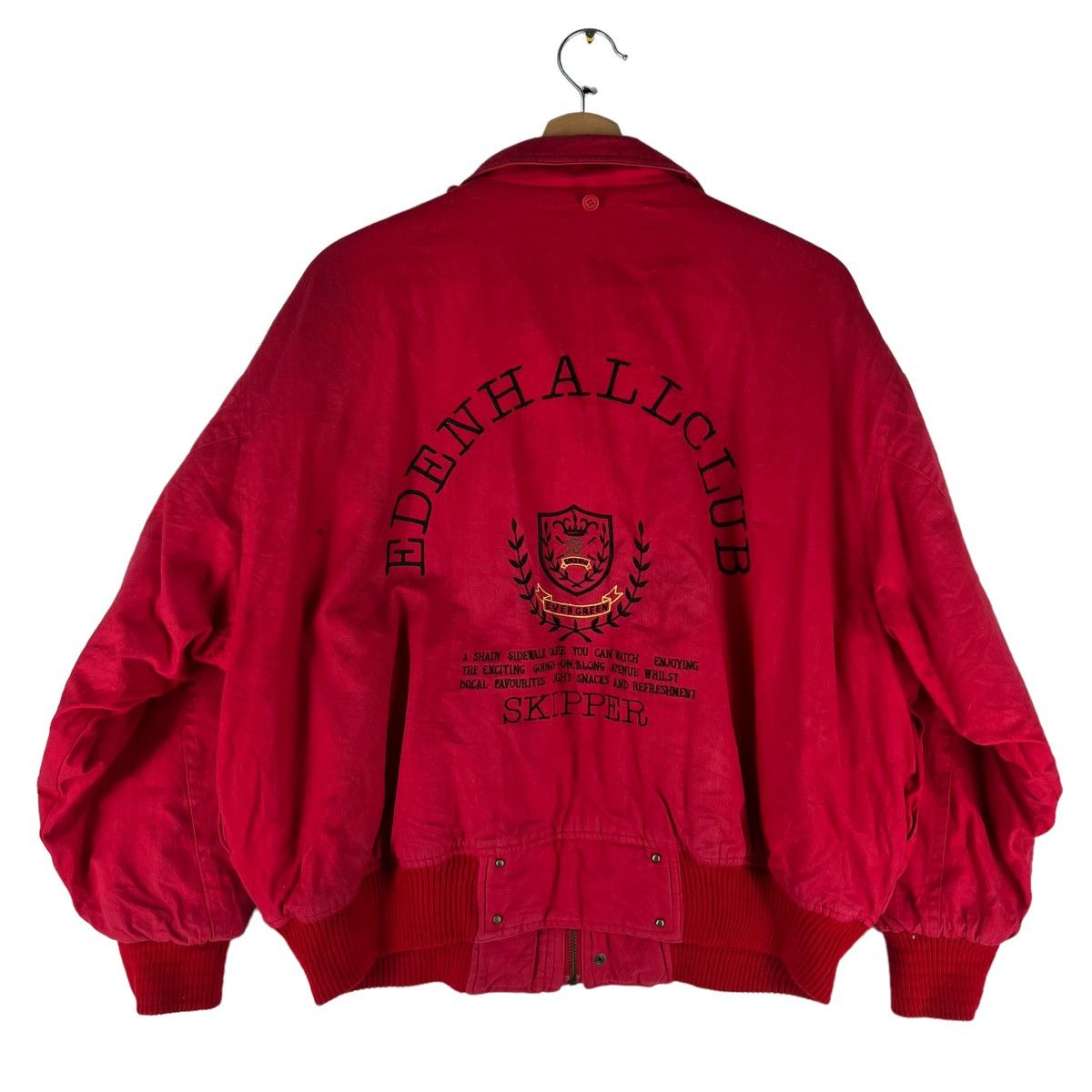 Japanese Brand 🔥VINTAGE BOMBER JACKET JUMPER CVT EDENHALLCLUB Size US M / EU 48-50 / 2 - 1 Thumbnail