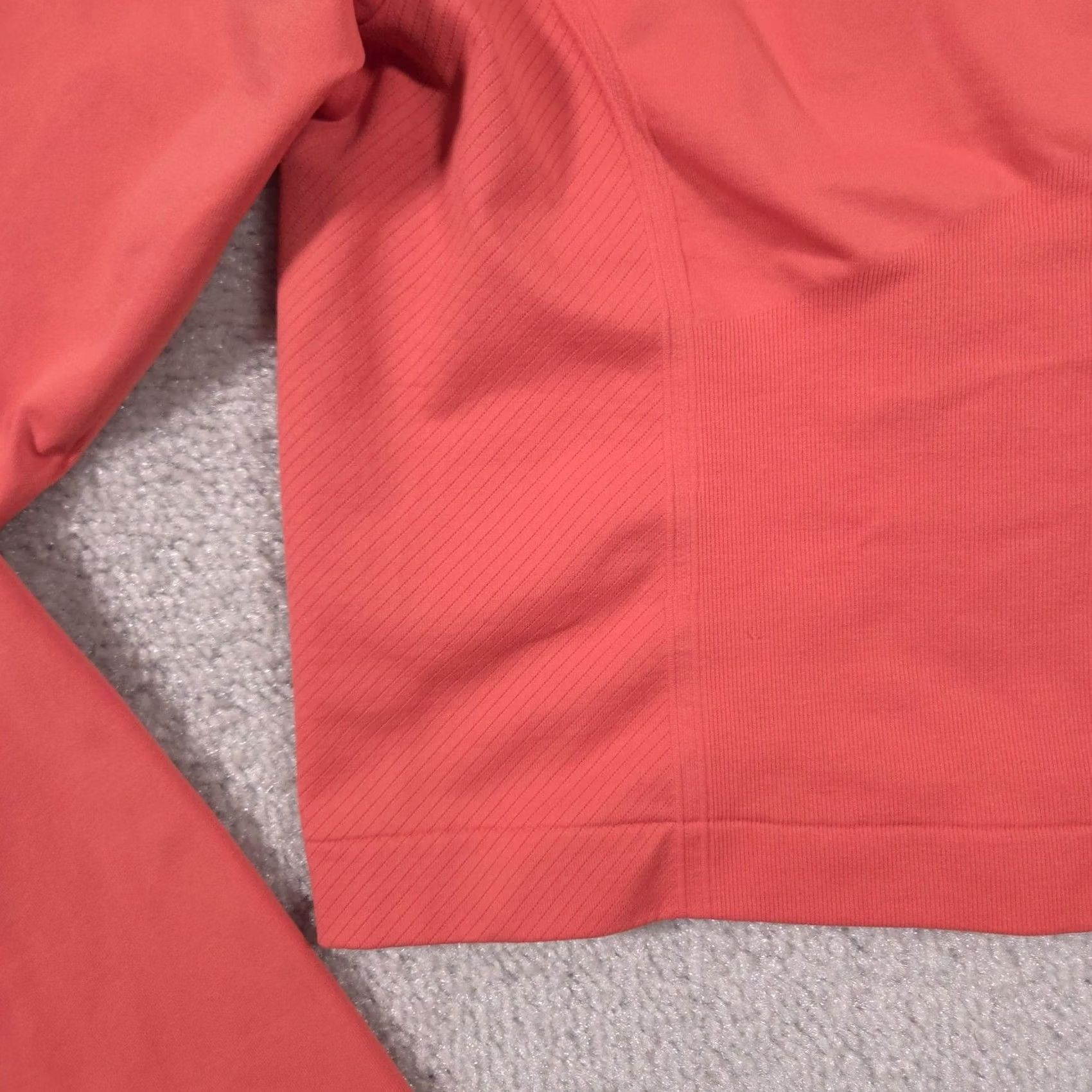 Under Armour Under Armour Shirt Womens XL Cropped Long Sleeve Crew Neck Gym Training Coral Pink Logo Size XL / US 12-14 / IT 48-50 - 7 Thumbnail