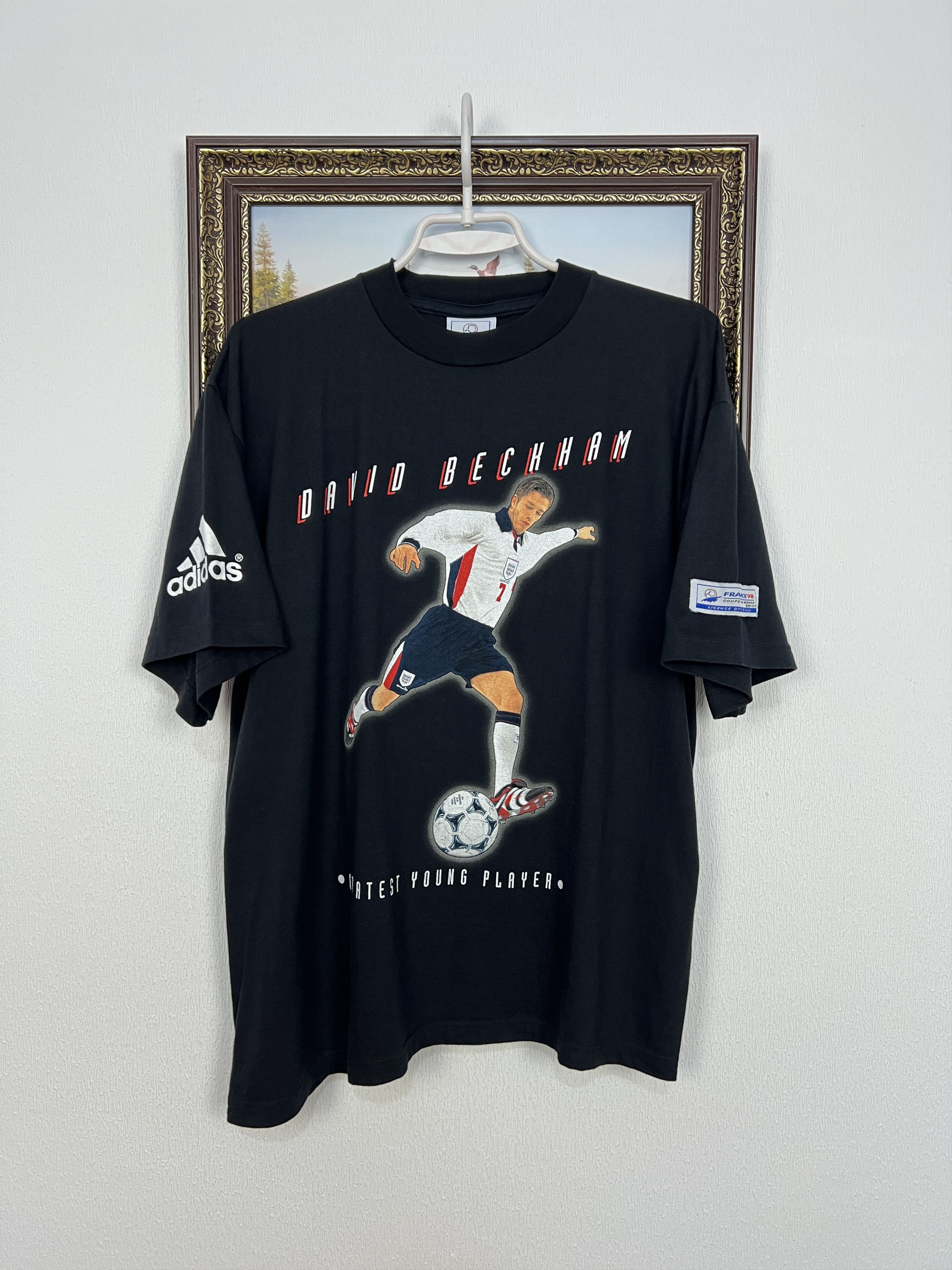 Adidas Vintage 90's Adidas England David Beckham Football Shirt Size US S / EU 44-46 / 1 - 1 Thumbnail