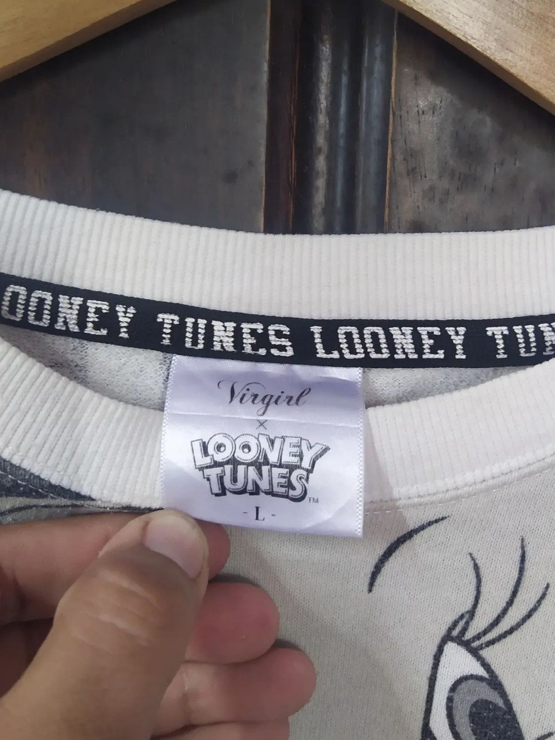 Japanese Brand Looney Tunes Full Print Character Sweatshirt (Warner Bros) Size US M / EU 48-50 / 2 - 4 Thumbnail