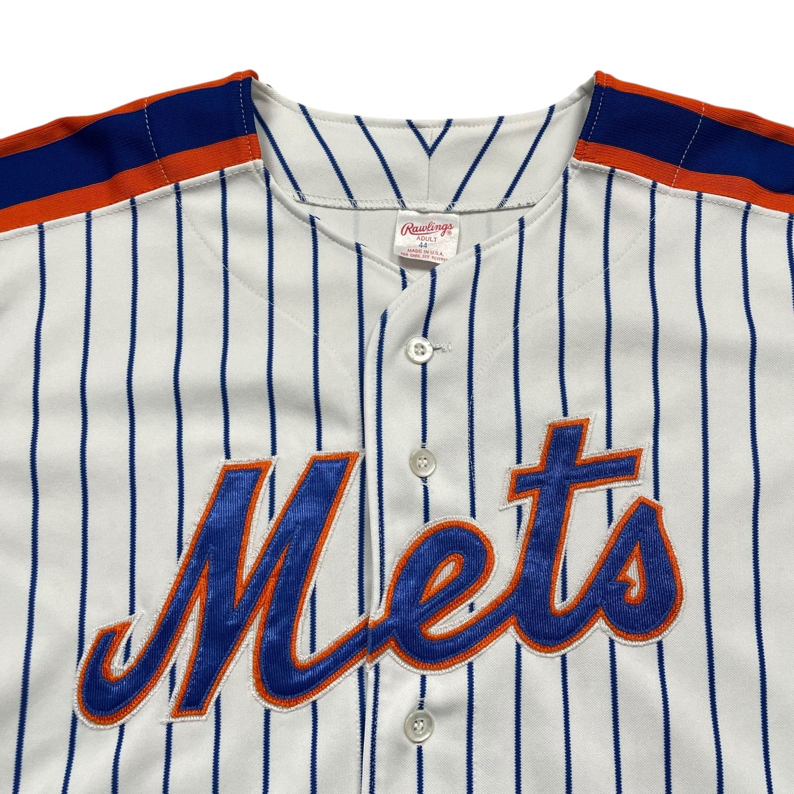 MLB VTG 80s 90s NEW YORK METS RAWLINGS AUTHENTIC JERSEY 44 Size US L / EU 52-54 / 3 - 2 Thumbnail