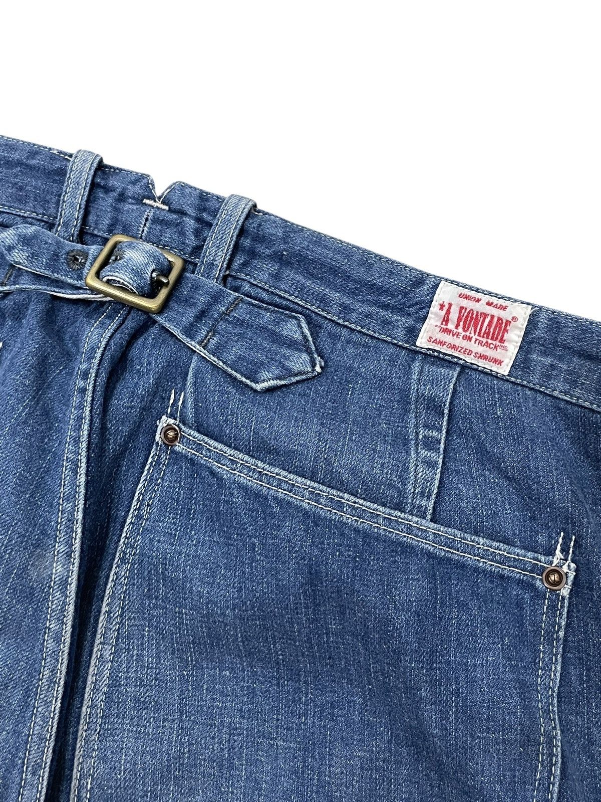 *A VONTADE *A Vontade Buckle Backs Denim Work Pants Kapital Style Size US 32 / EU 48 - 7 Thumbnail