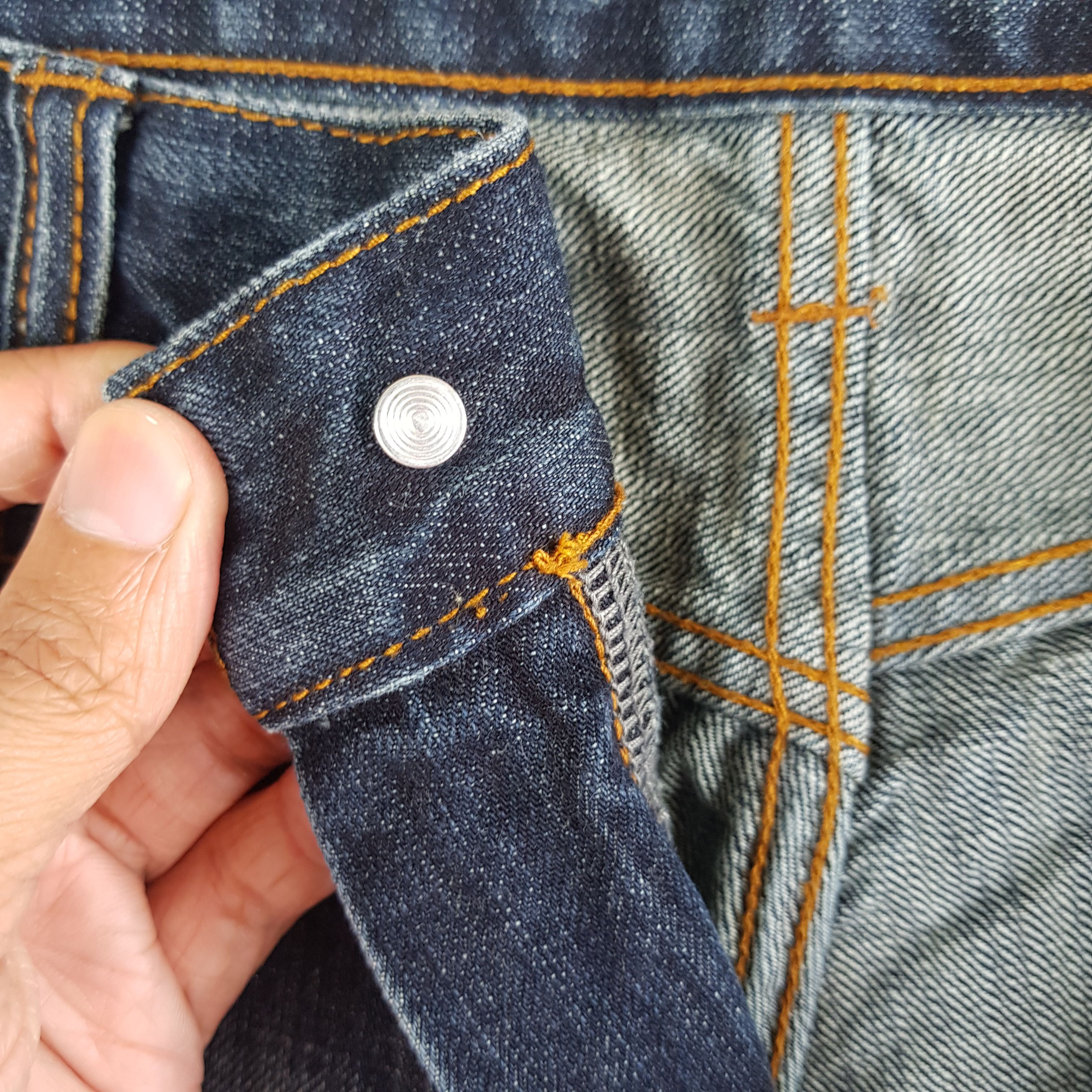Japanese Brand Vintage Japanese Sukajan Jeans Embroidery Sakura Denim Size US 32 / EU 48 - 7 Thumbnail