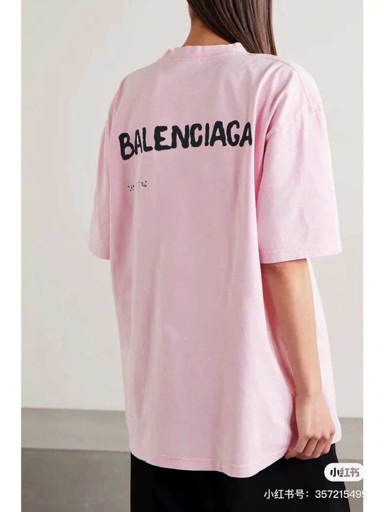 Balenciaga Balenciaga Pink Short Sleeve for Men and Women M Size Size US M / EU 48-50 / 2 - 8 Thumbnail