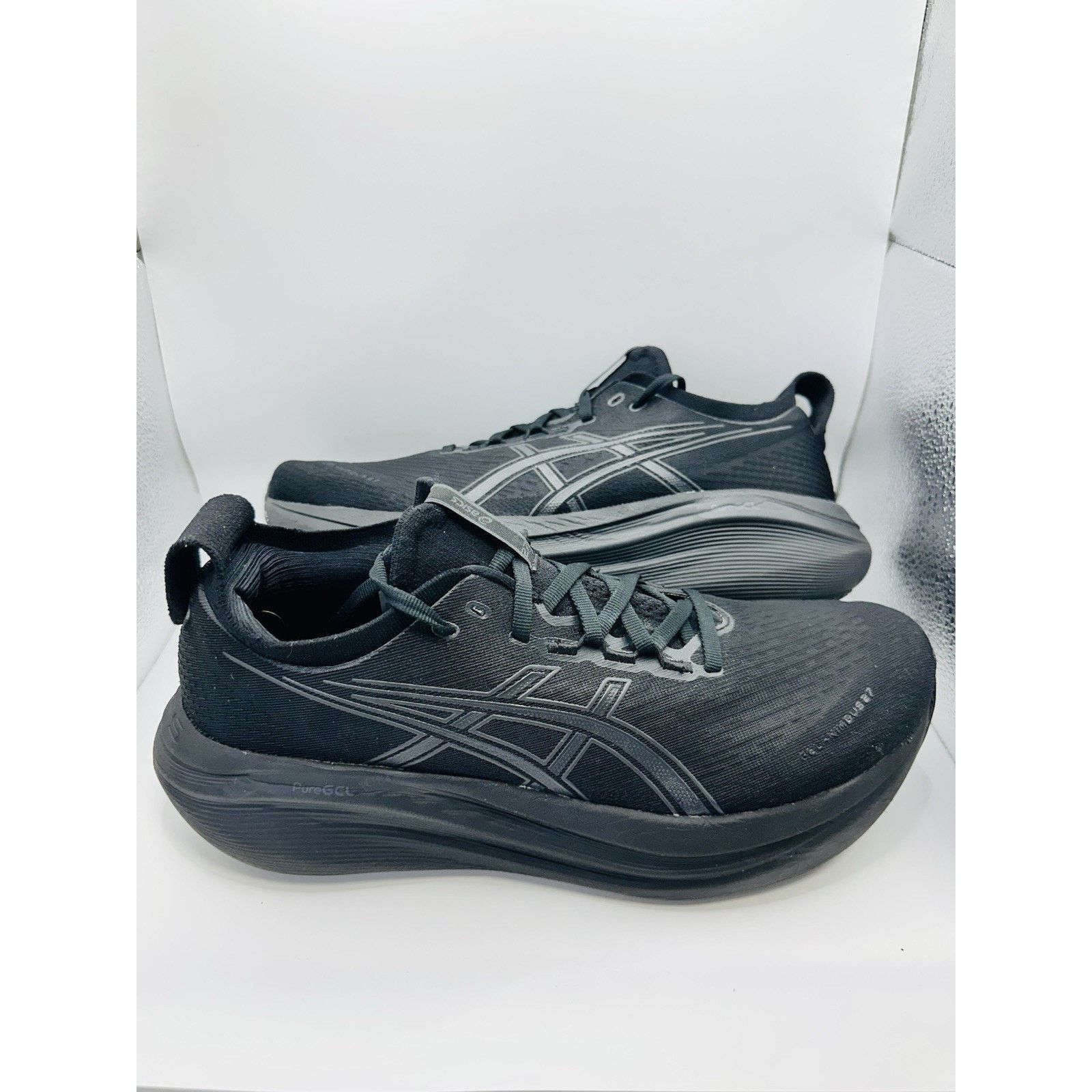 Asics Size 10.5 - Men’s ASICS Gel Nimbus 27 Black Graphite Grey Size US 10.5 / EU 43-44 - 2 Thumbnail