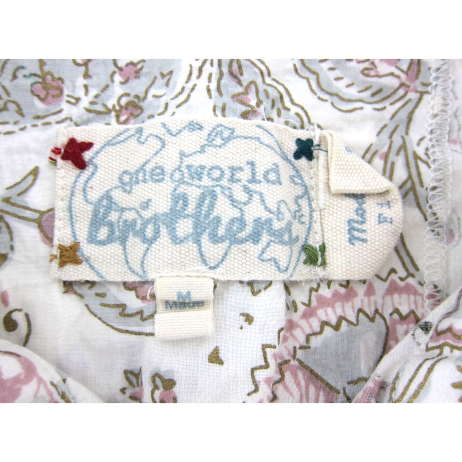Vintage VINTAGE One Word Brothers Shirt Men M Floral Short Sleeve Button-Up Cotton Size US M / EU 48-50 / 2 - 3 Thumbnail