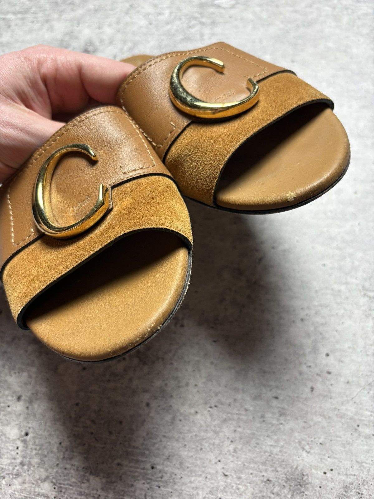 Chloe Chloe Luxury Metal Logo Sandals Size US 9 / IT 39 - 12 Thumbnail