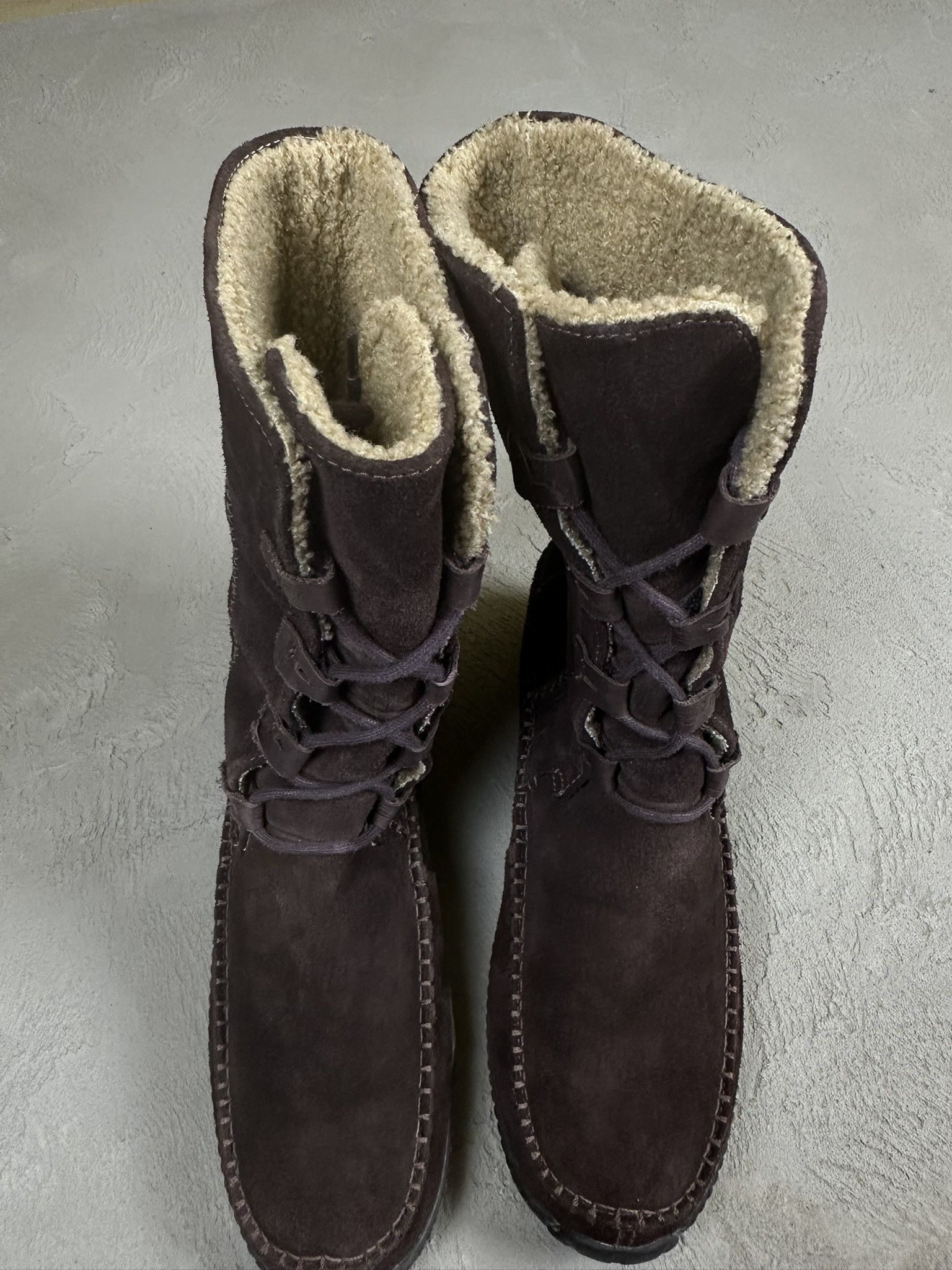 Timberland Vintage Y2k Timberland Suede Sherpa Womens Boots Size US 9 / IT 39 - 4 Thumbnail