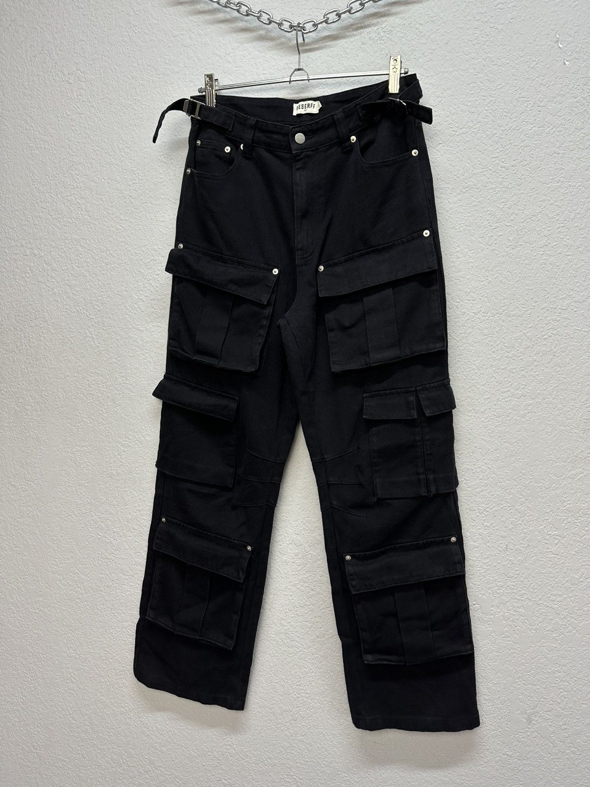 Japanese Brand Vintage Junya Watanabe Style Multi Pocket Cargo Pants Y2K Size US 32 / EU 48 - 7 Thumbnail
