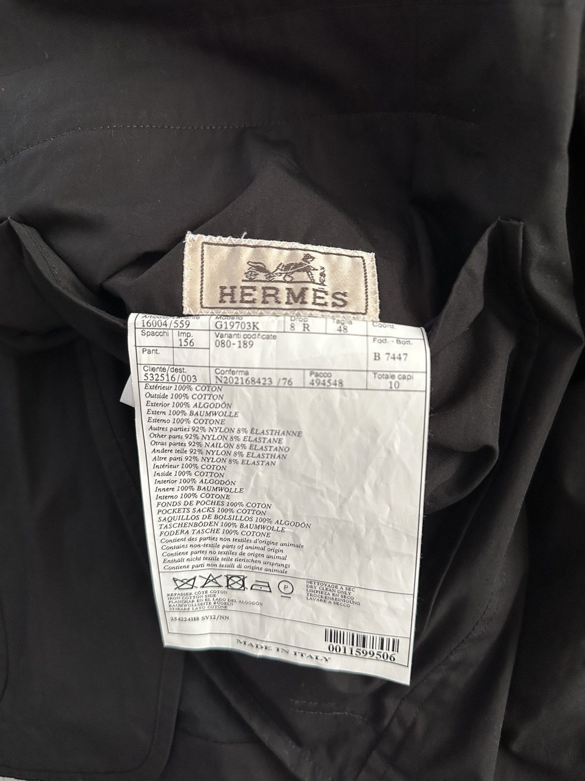Hermes Brand NEW $9k Hermes mens reversible Blazer Size 48R - 8 Thumbnail