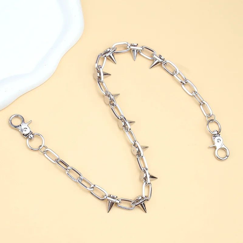 Vintage Spike Rivet Tassel Keychain Jeans Size ONE SIZE - 1 Thumbnail