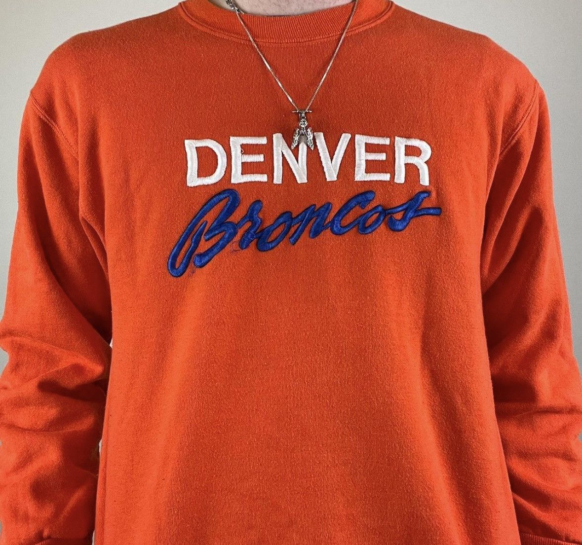 Vintage Vintage Denver Broncos sweatshirt Size US M / EU 48-50 / 2 - 2 Thumbnail