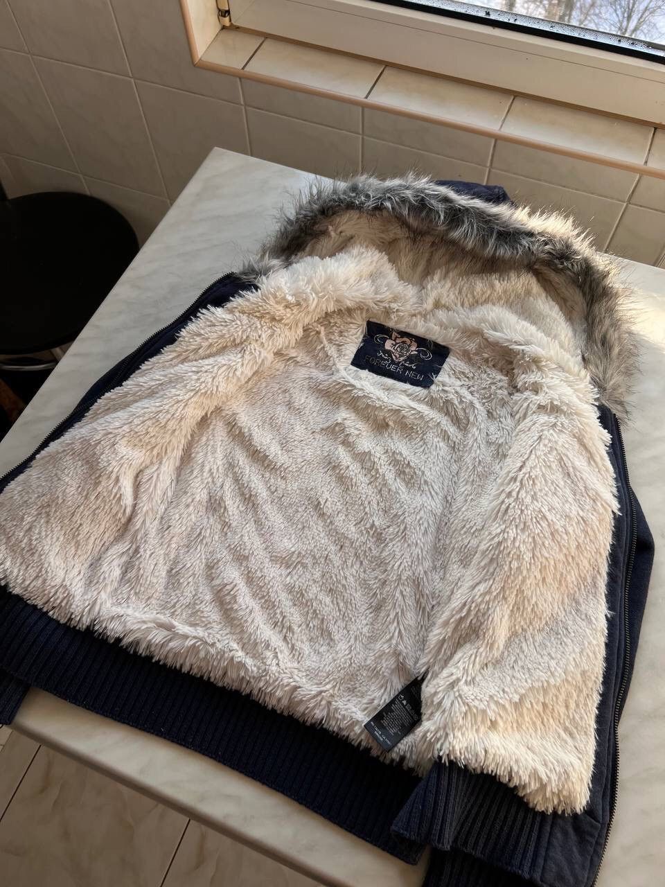 Japanese Brand Vintage 2000s Y2K Faux Fur Zip Hoodie Japanese style Size US S / EU 44-46 / 1 - 4 Thumbnail
