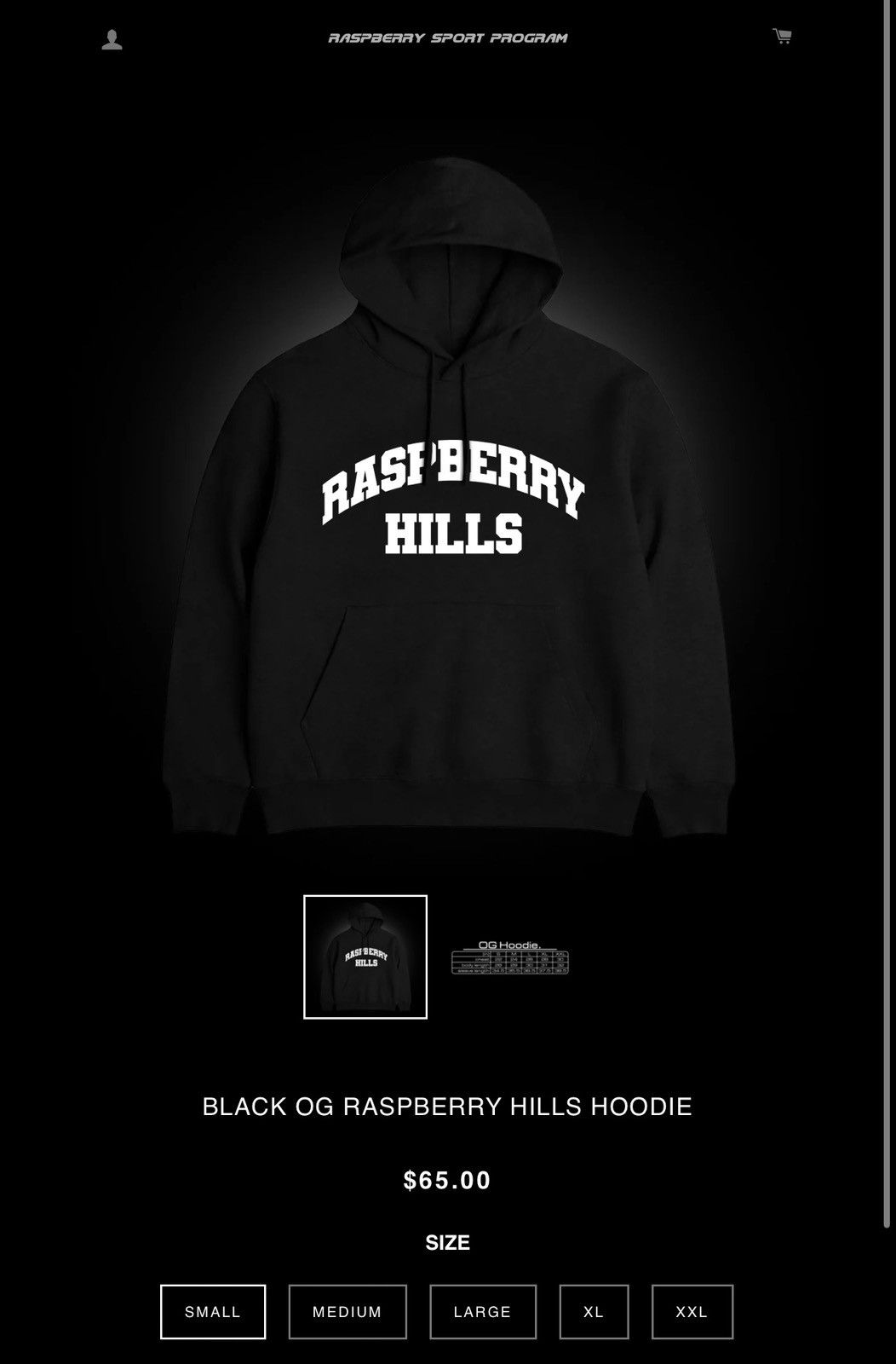 The GV Gallery OG Raspberry Hoodie Black Size US M / EU 48-50 / 2 - 1 Thumbnail