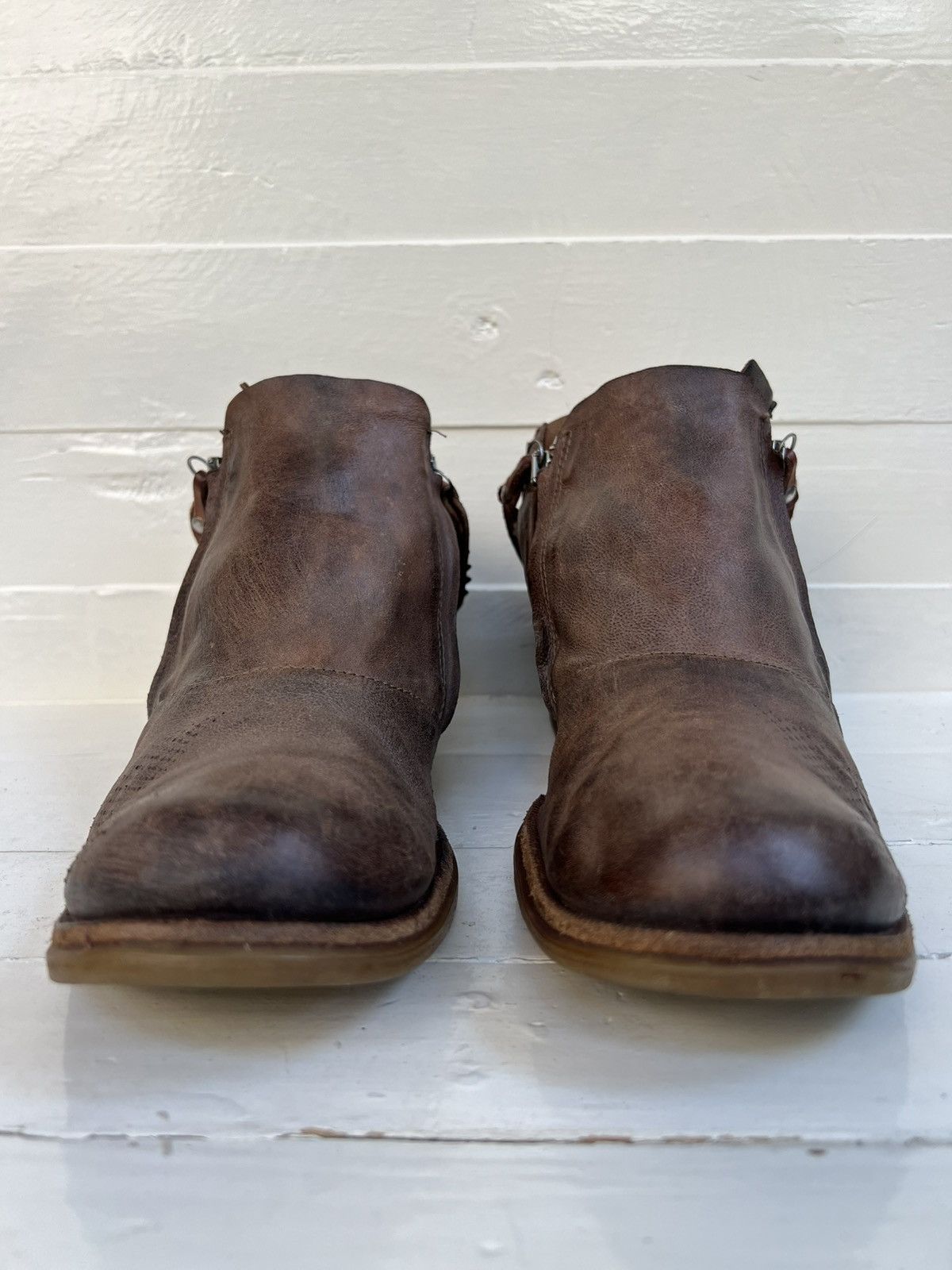 A.S.98 Airstep AS. 98 Women’s Leather Low Ankle Biker Moto Boots Size US 10 / IT 40 - 5 Thumbnail