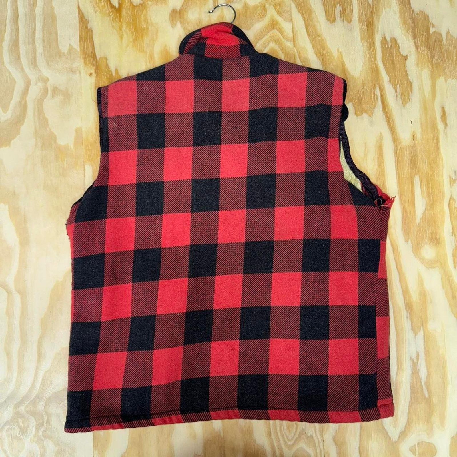 Vintage Medium - Vintage 70s flannel vest sherpa lined keith stuart Size US M / EU 48-50 / 2 - 2 Thumbnail