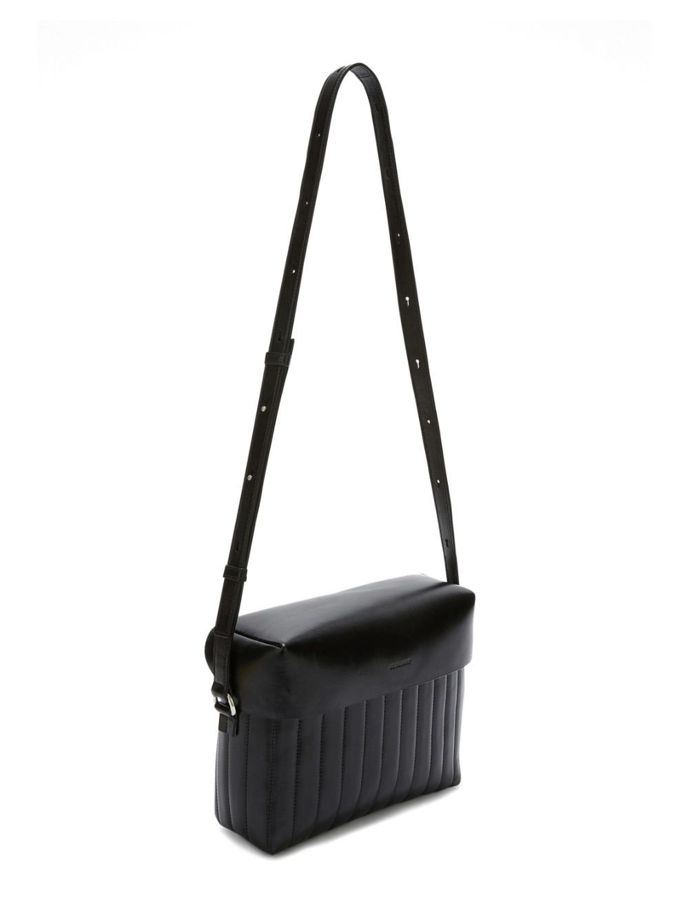 Jil Sander o1loc1c1124 Size: OS/Panelled Leather Shoulder Bag in Black Size ONE SIZE - 2 Thumbnail