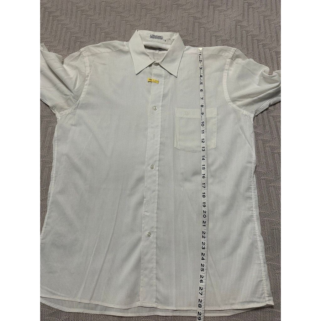 Dior Vintage Dior white monotone striped button down size 16 Size US L / EU 52-54 / 3 - 7 Thumbnail