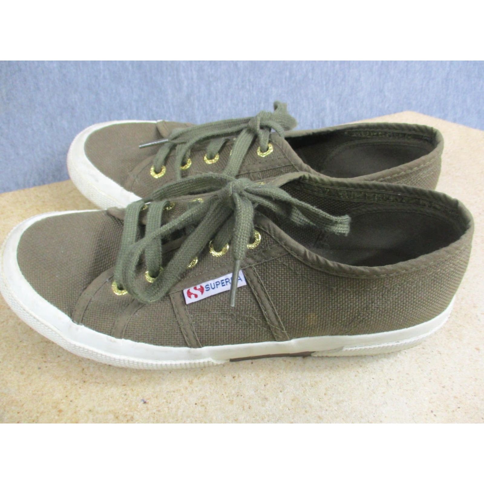 Superga Superga Cotu Classic Shoes Womens Size 6.5 Green Canvas Low Top Sneakers Size M / US 6-8 / IT 42-44 - 2 Thumbnail