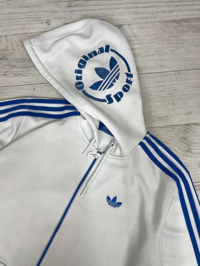 Adidas Vintage Adidas Track Jacket Hooded Balenciaga Style 00s Y2K Size US M / EU 48-50 / 2 - 2 Thumbnail