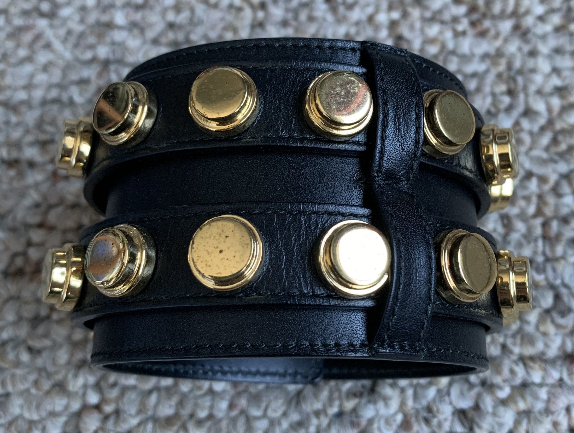 Saint Laurent Paris Saint Laurent Paris Wide Studded Leather Bracelet Size ONE SIZE - 3 Thumbnail