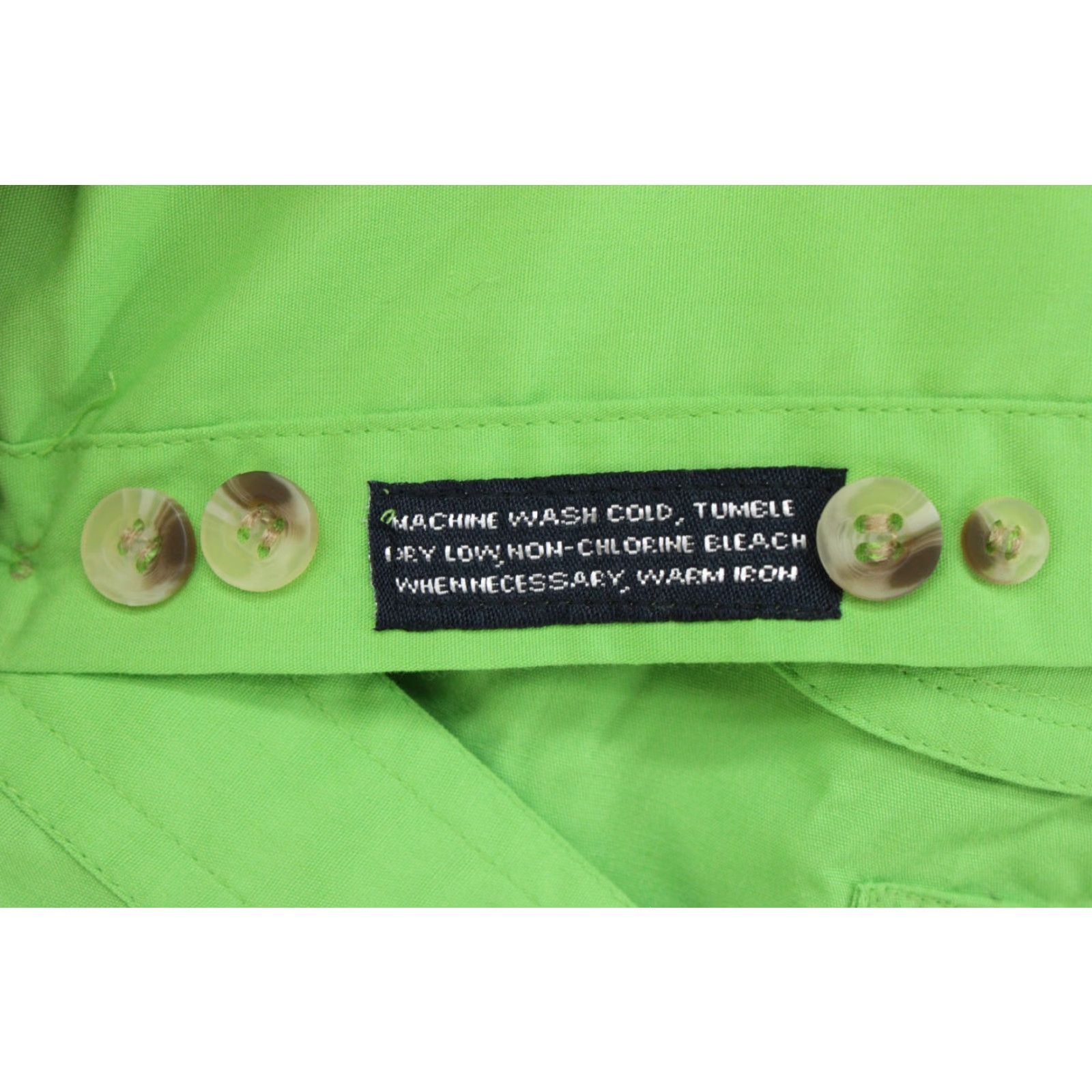 Vintage Tiger Hill Men's Shirt Small Green Performance Poplin Solid Vented Fishing Size US S / EU 44-46 / 1 - 7 Thumbnail