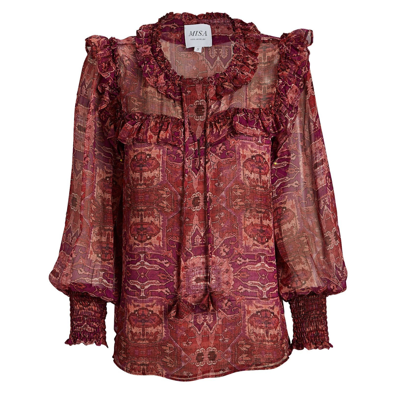 Anthropologie New Anthropologie MISA Raffi Top $295 XSMALL Tapestry Size XS / US 0-2 / IT 36-38 - 5 Thumbnail