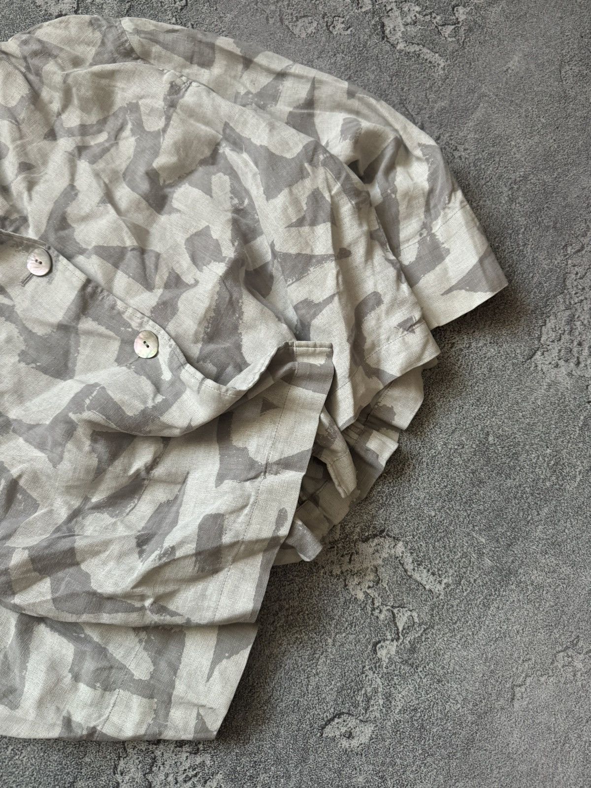 Japanese Brand × Vintage Oska 2 all printed relaxed blazer linen jacket oversiz shirt Size XS / US 0-2 / IT 36-38 - 3 Thumbnail