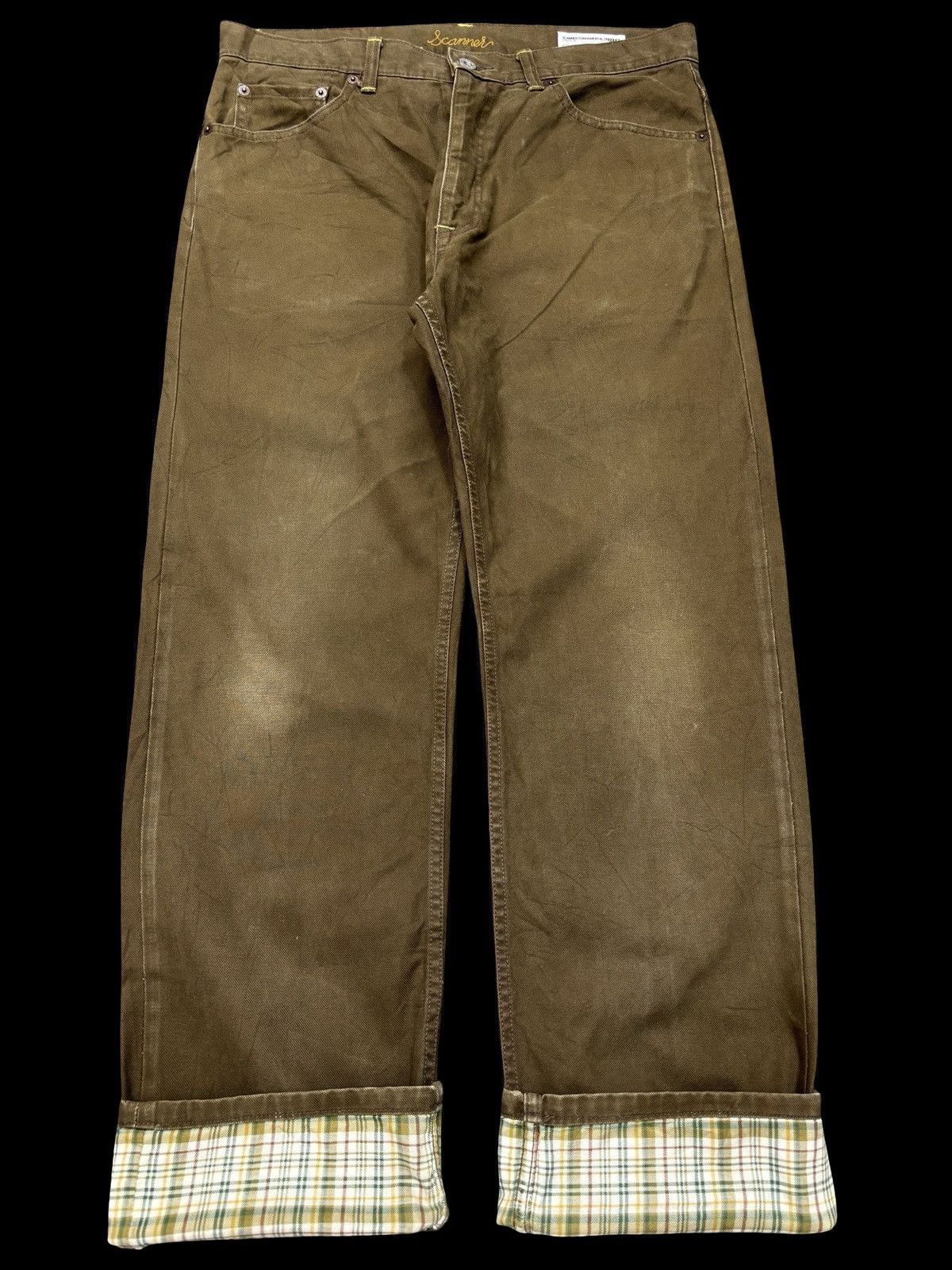 Japanese Brand 💥Japan Minimalist💥Scanner Fundamental Cinch Back Denim F664 Size US 34 / EU 50 - 3 Thumbnail