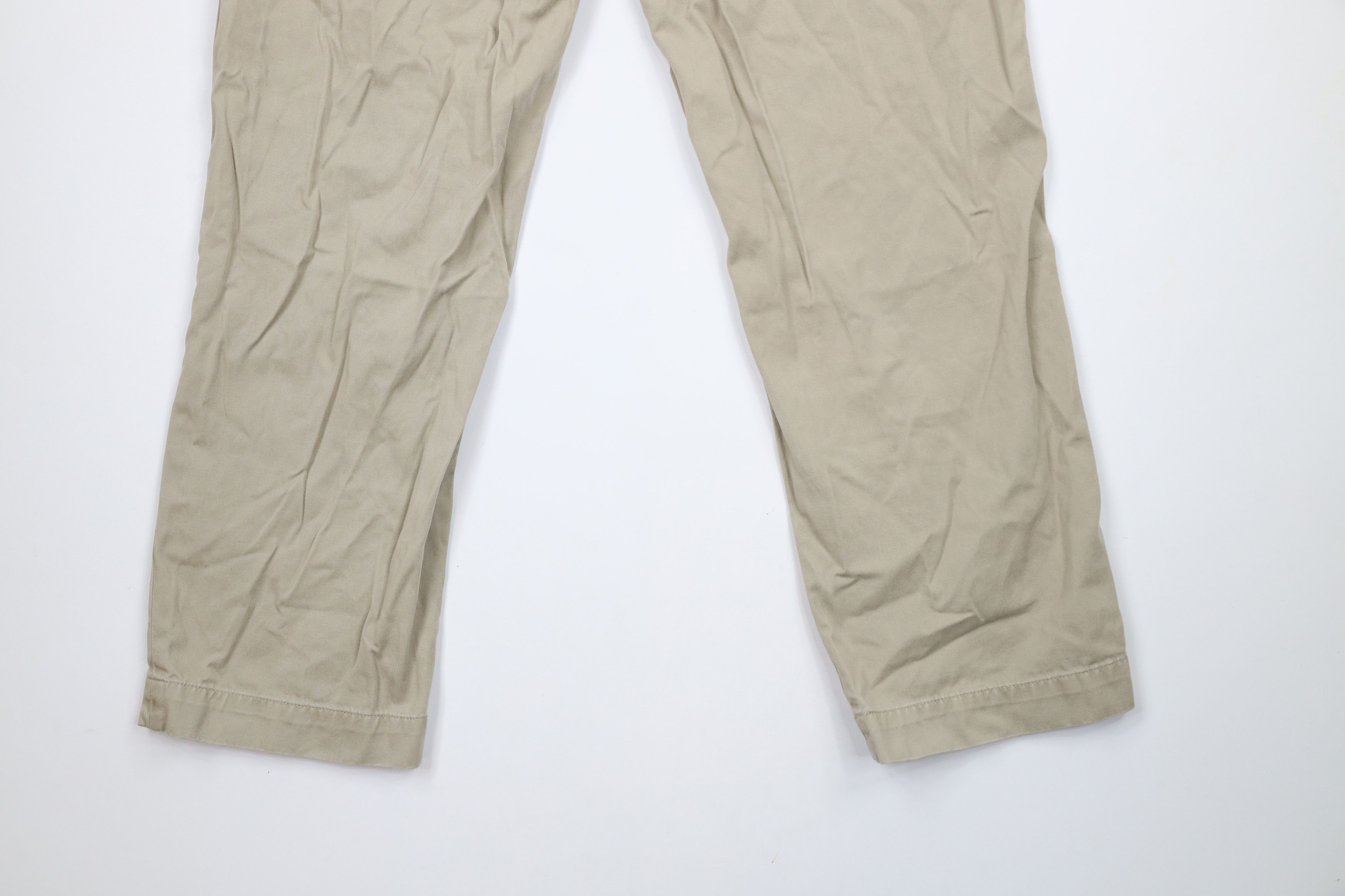 Ralph Lauren × Vintage Vintage 90s Ralph Lauren Leg Chino Pants Beige Cotton Size US 35 - 12 Thumbnail