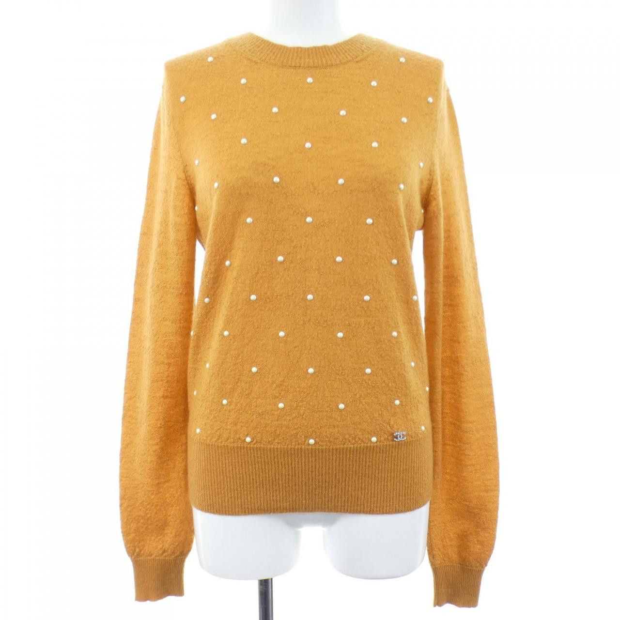 Chanel Chanel Chanel Cashmere Blend Knit Top Textile Tops P50015K06342 DUTY FREE for USA Size ONE SIZE - 1 Thumbnail