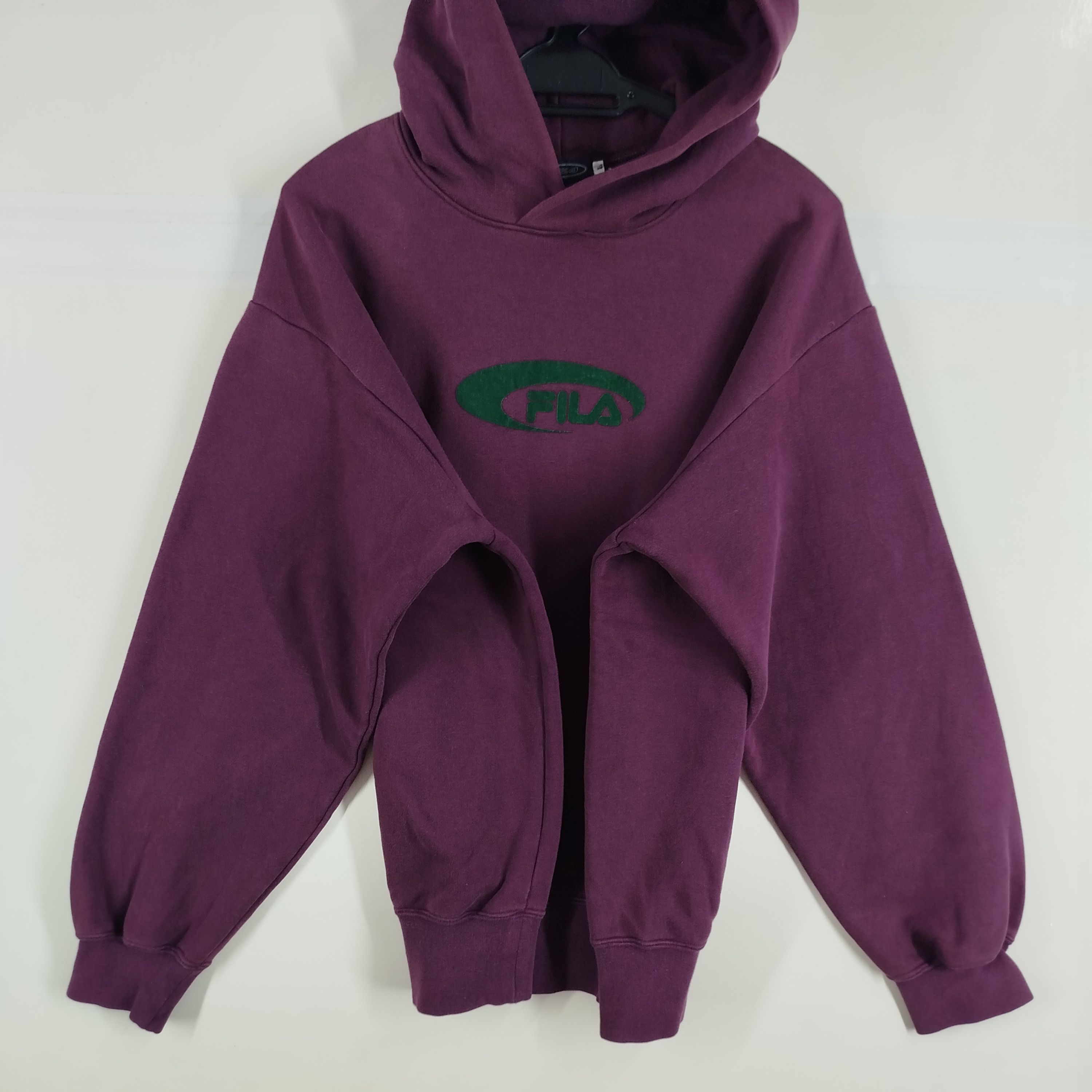 Fila Vintage Fila Center Logo Made In Japan Dark Purple Faded Size US L / EU 52-54 / 3 - 4 Thumbnail