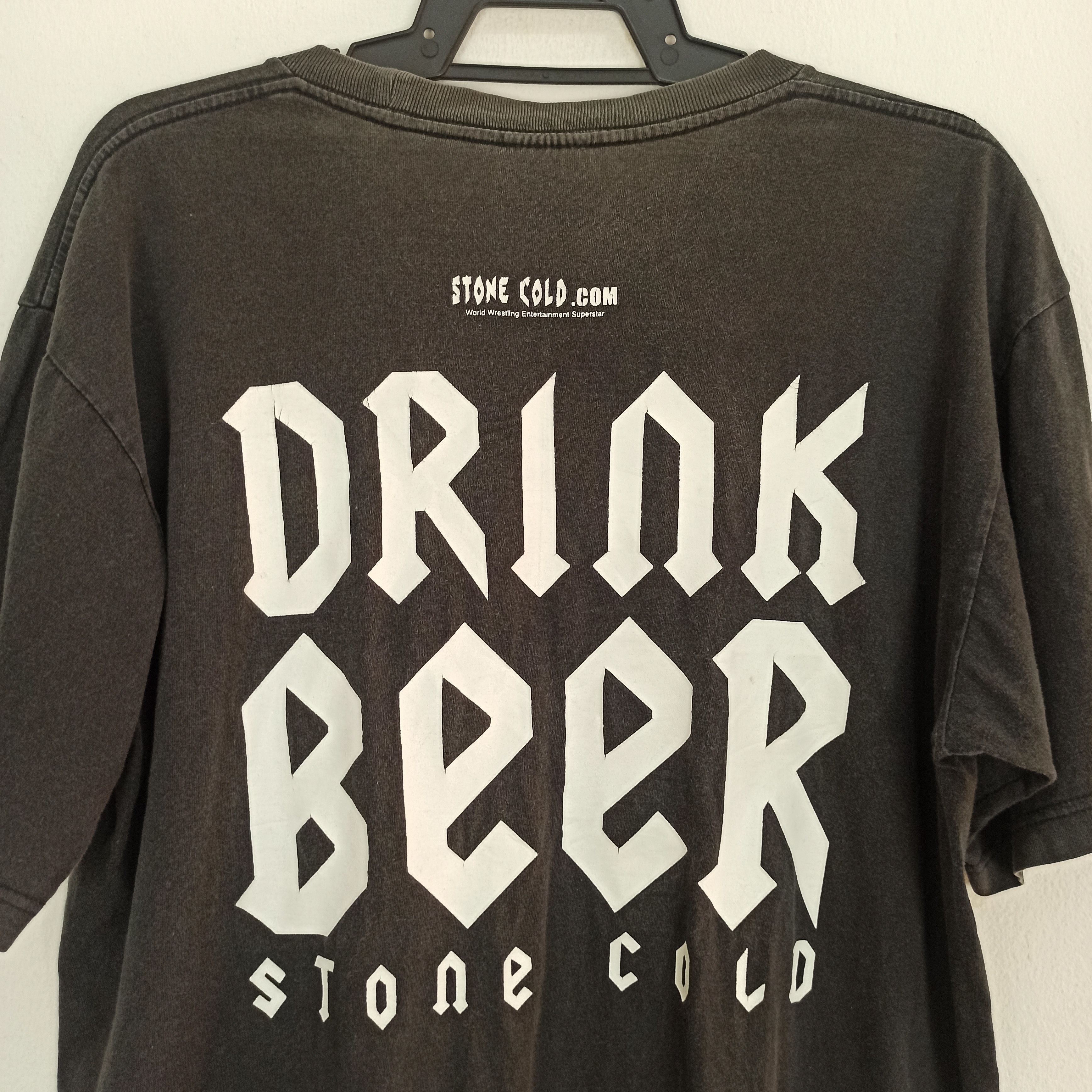 Vintage Vintage Stone Cold Austin Promo WWF Tshirt Size US L / EU 52-54 / 3 - 4 Thumbnail