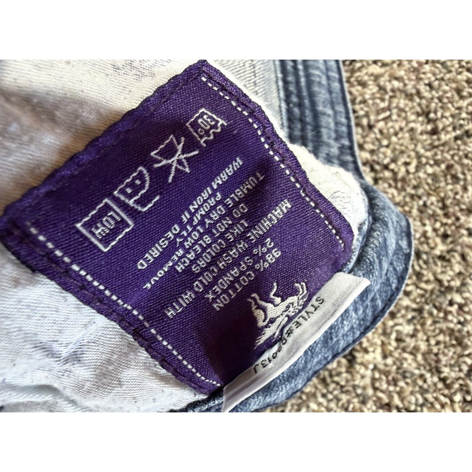 Vintage VINTAGE Vigoss Women's Jeans 36X30 Blue Denim 13 5-Pocket Straight Mid Rise Size 34" / US 12 / IT 48 - 6 Thumbnail