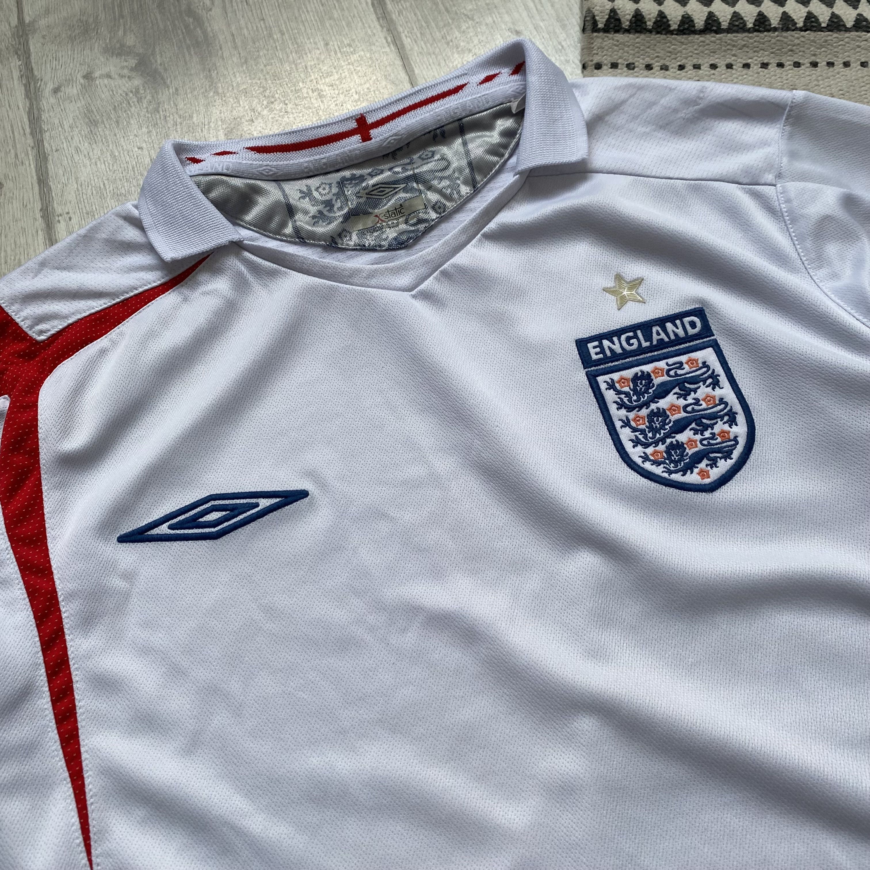 Umbro ⚽️ Drill Vintage England Soccer jersey Blockore 2005 Size US M / EU 48-50 / 2 - 5 Thumbnail