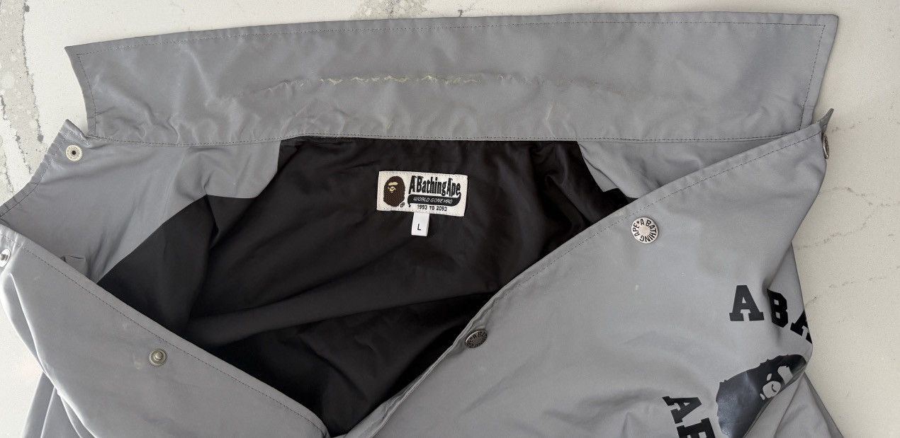Bape Reflective Coach Jacket BAPE Silver Large 3M Size US L / EU 52-54 / 3 - 4 Thumbnail