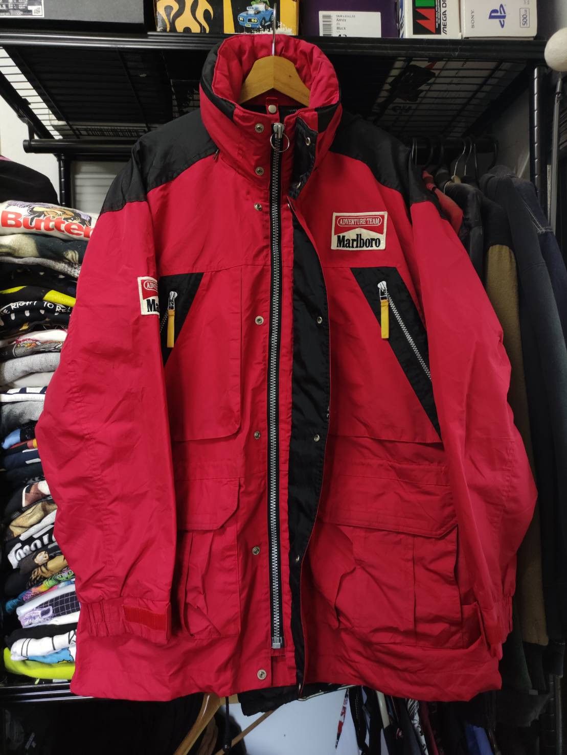 Marlboro Vtg 90's Marlboro Adventure Team Zipper Hoodie Jacket Size US L / EU 52-54 / 3 - 3 Thumbnail