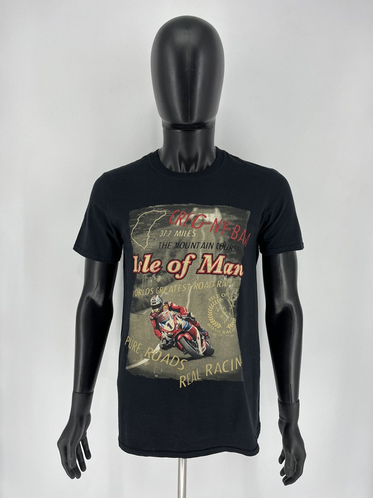Other Vintage Y2K Isle of Man TT Moto Racing Tee Racer Honda Moto Size US M / EU 48-50 / 2 - 2 Thumbnail