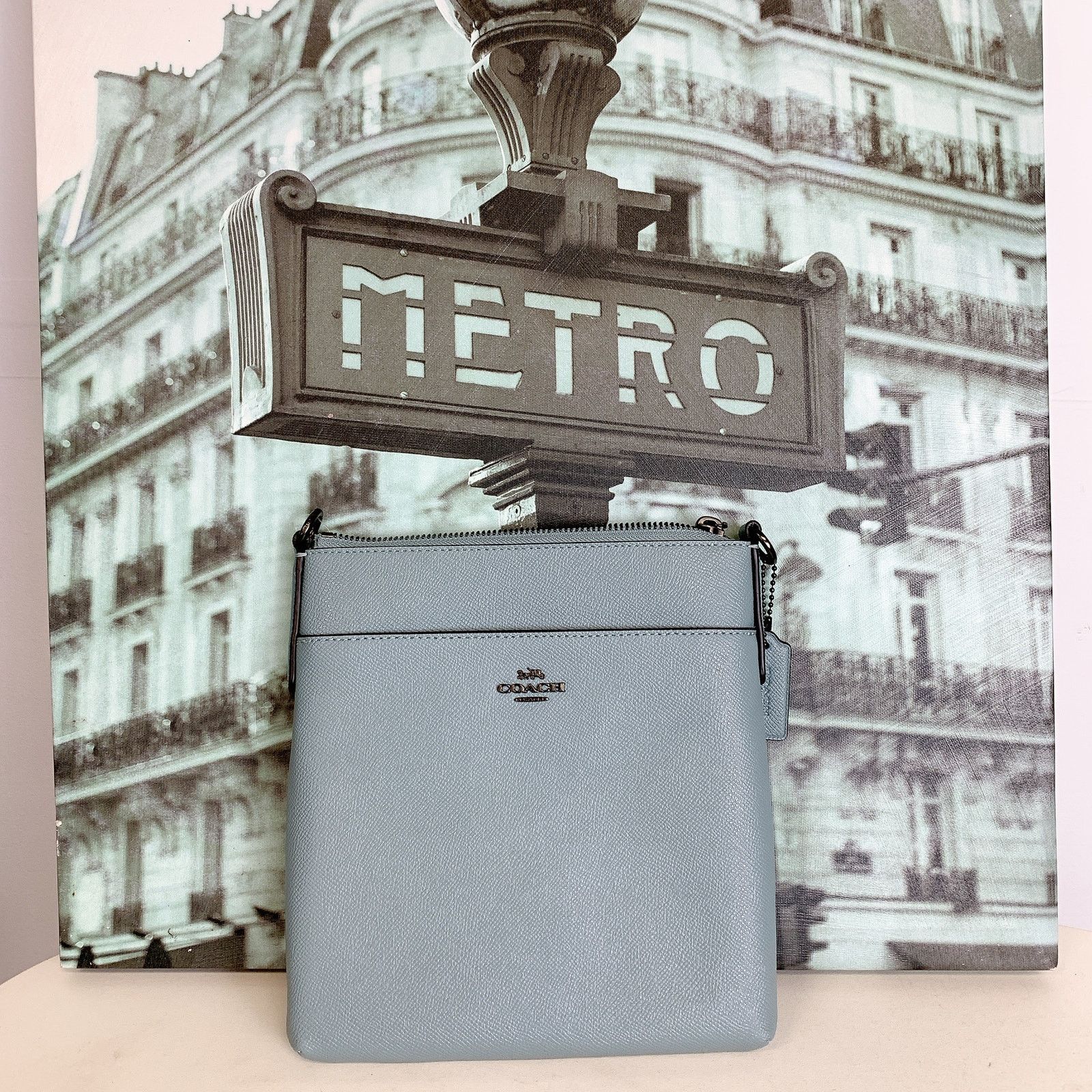 Coach Coach 41320 Kitt Messenger Crossbody IN Pewter Size ONE SIZE - 2 Thumbnail