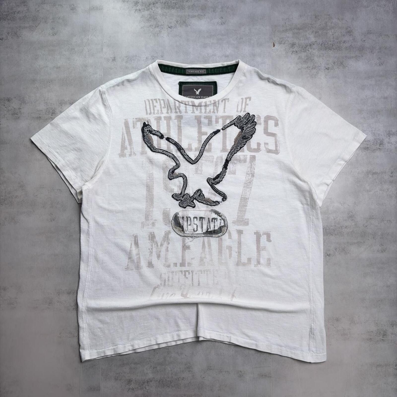 American Eagle Outfitters Y2K White American Eagle Grunge Skater T-Shirt Size US XXL / EU 58 / 5 - 1 Thumbnail
