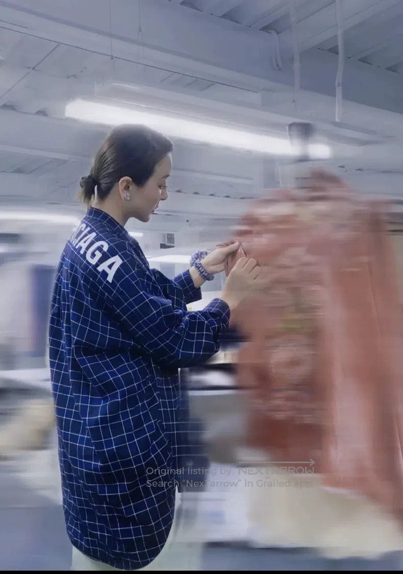 Balenciaga Balenciaga Back logo checkered shirt Size 4XL / US 24-26 - 6 Thumbnail