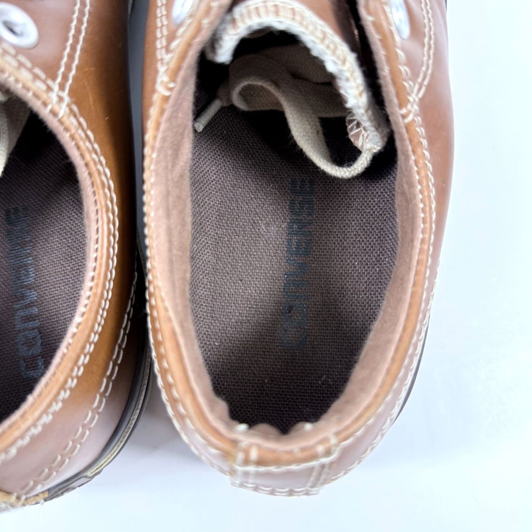 Converse Converse All Star Sneakers Women's Brown Leather Lace-Up Low Top Shoes - 11.5 Size L / US 10 / IT 46 - 6 Thumbnail