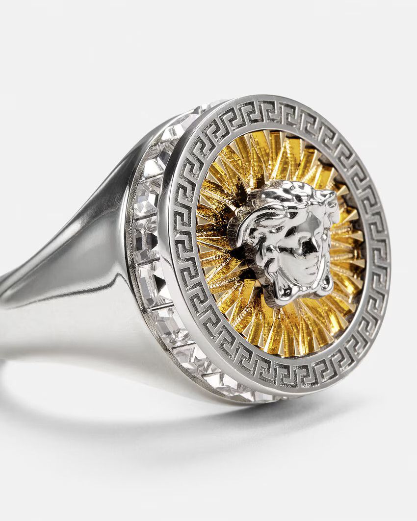 Versace o1s22i1n0125 Size: OS / Icon Ring in Silver Gold Size ONE SIZE - 2 Thumbnail