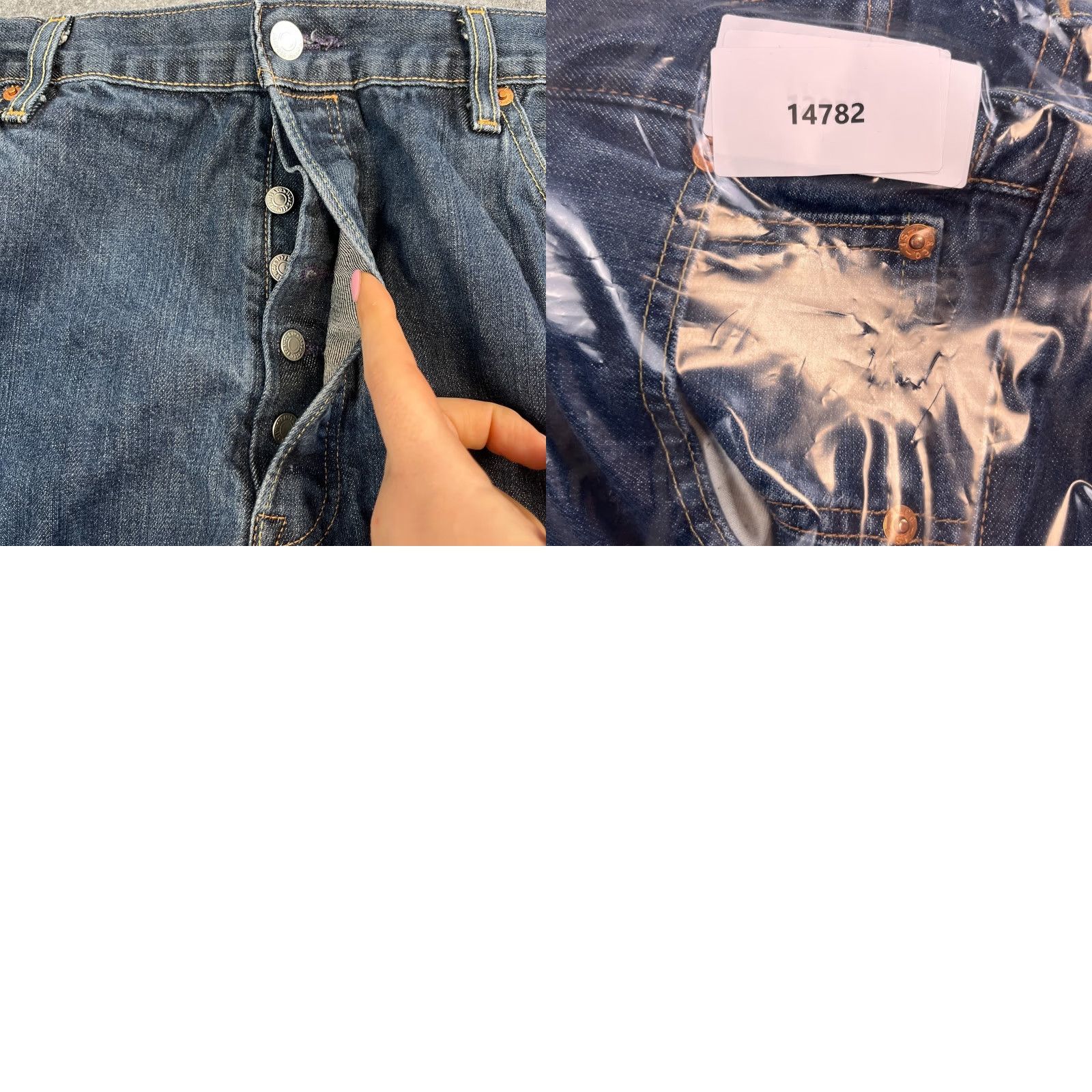 Levi's Levi's 501 Jeans Straight 40 Mens Denim Dark Blue Cotton Button Fly 5-Pocket Size US 40 / EU 56 - 9 Thumbnail