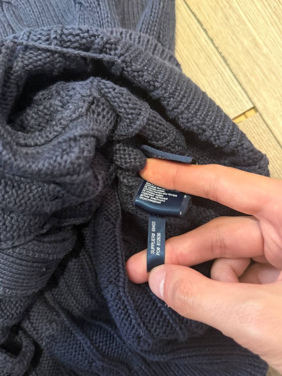 Ralph Lauren Sport Ralph Lauren Sport cable knit cardigan, size L womens blue Size L / US 10 / IT 46 - 6 Thumbnail