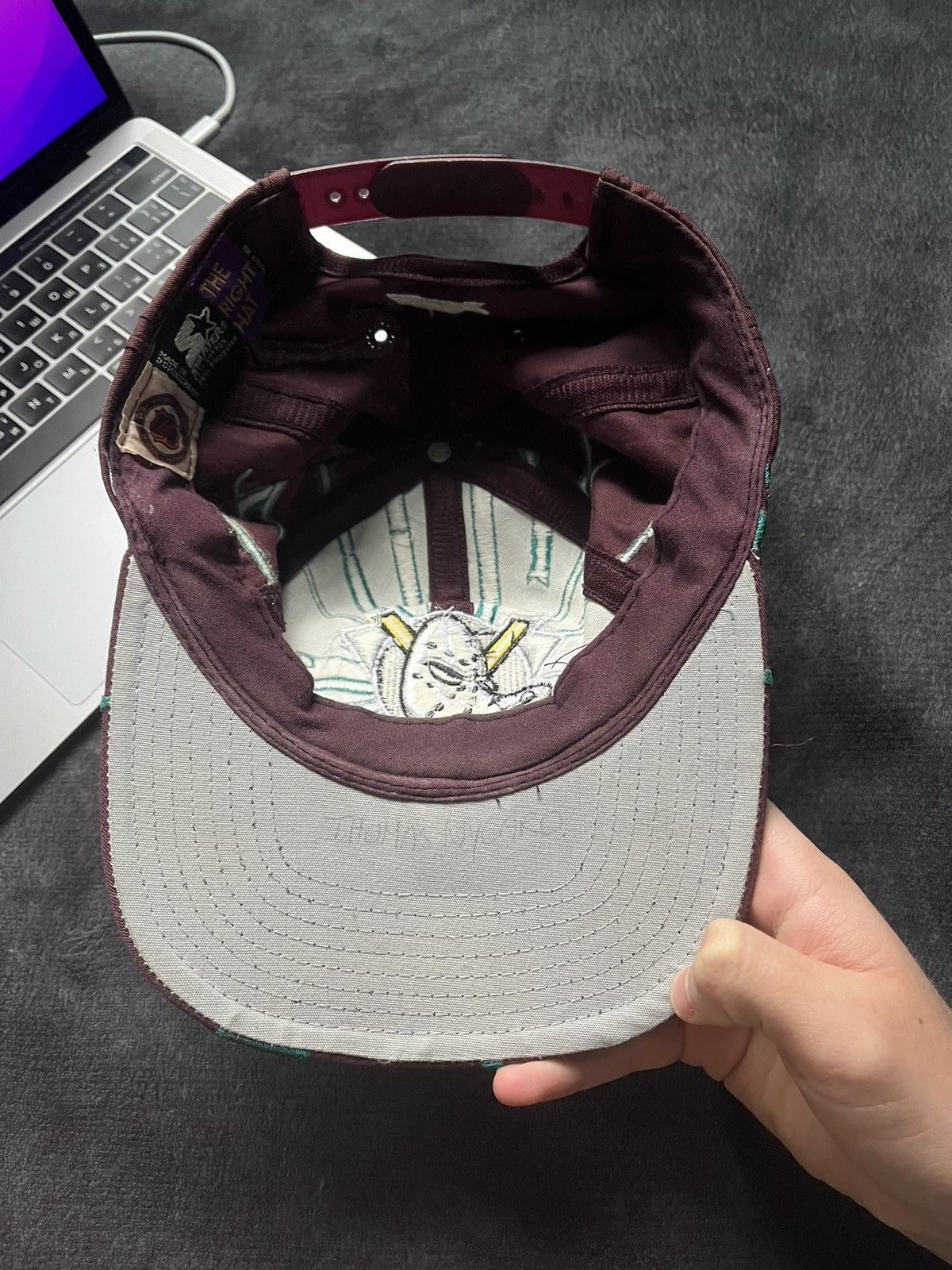 NHL × Starter × Vintage 💥Rare Anaheim Mighty Ducks Starter Collision Snapback Size ONE SIZE - 5 Thumbnail