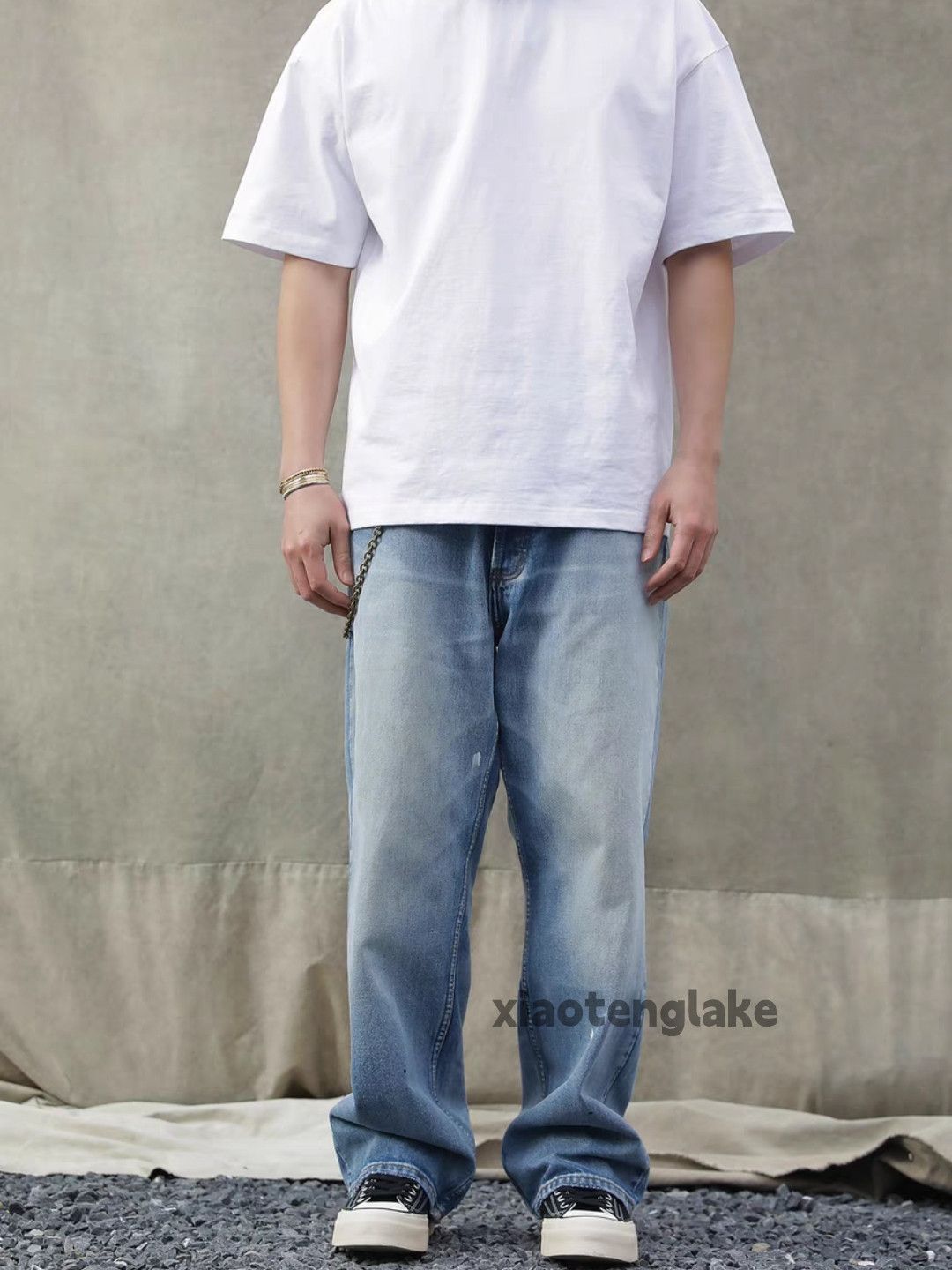 Designer × Jean × Vintage Unisex washed faded utility punk yuppie stain jeans Size US 36 / EU 52 - 3 Thumbnail