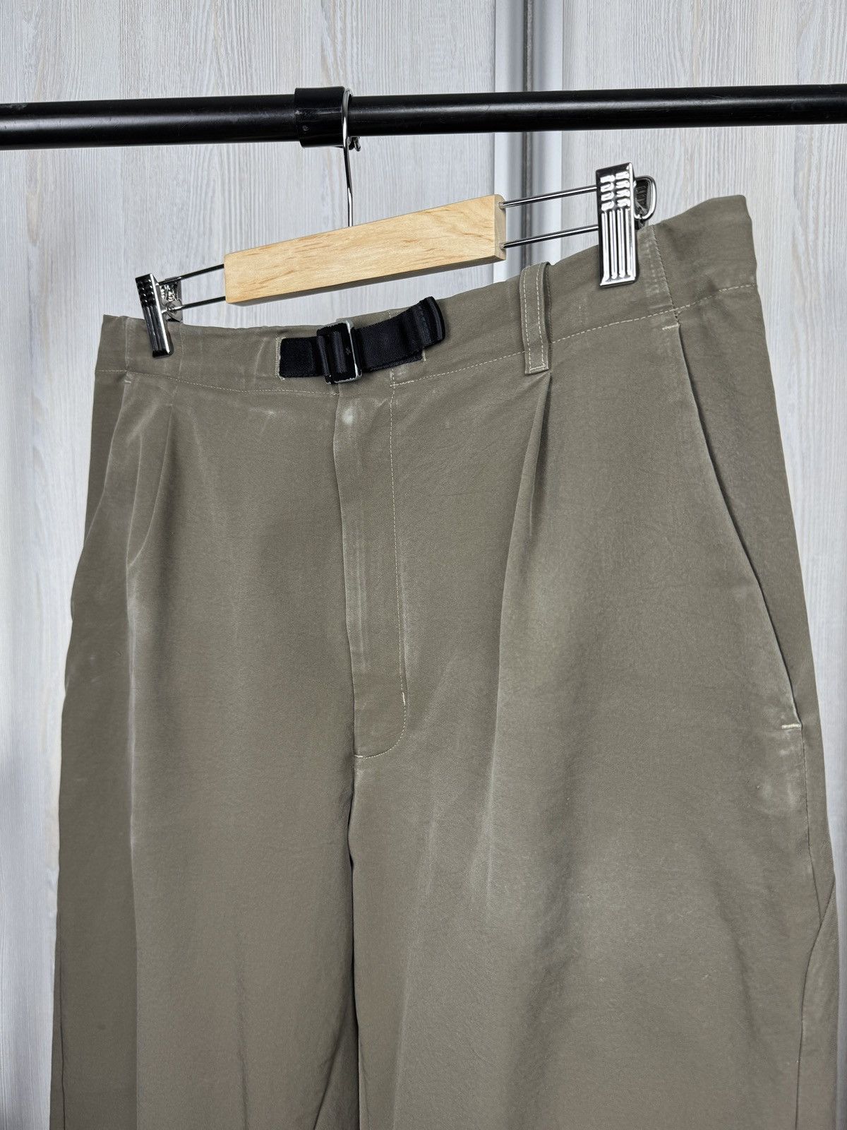Goldwin Goldwin Double Cloth Stretch Pants Medium Olive Technical Size US 34 / EU 50 - 4 Thumbnail