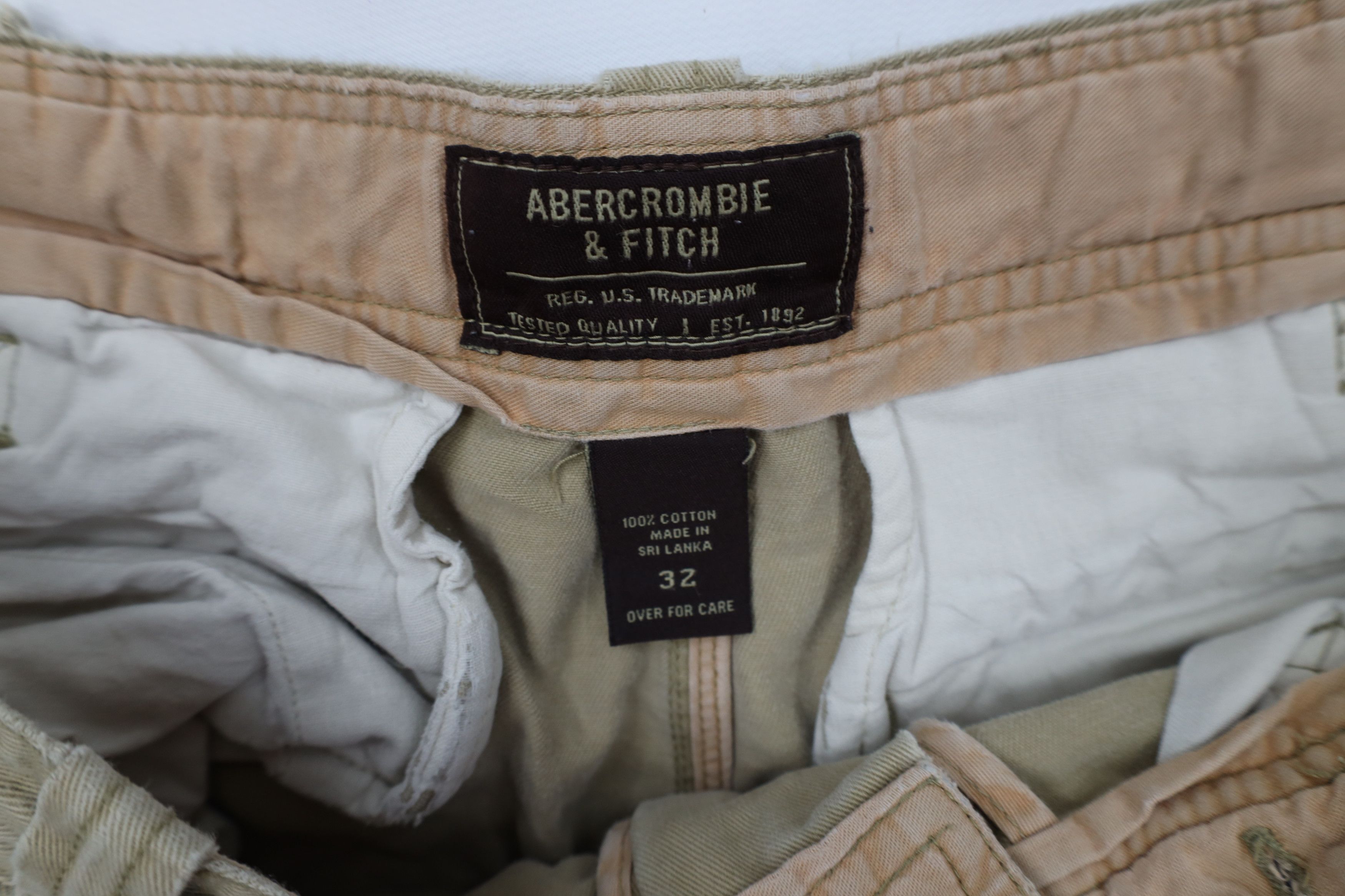 Abercrombie & Fitch Vintage Abercrombie & Fitch Heavyweight Cargo Shorts Brown Size US 32 / EU 48 - 8 Thumbnail